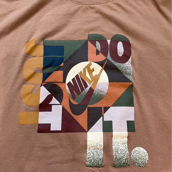 Tan Adult Unisex Nike Tee - Picture 4 of 4